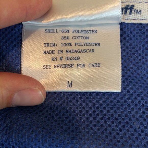 Medical Uniform Scrub Size Medium Stuff Tech Top Blue Short Sleeve Unisex - Picture 11 of 12